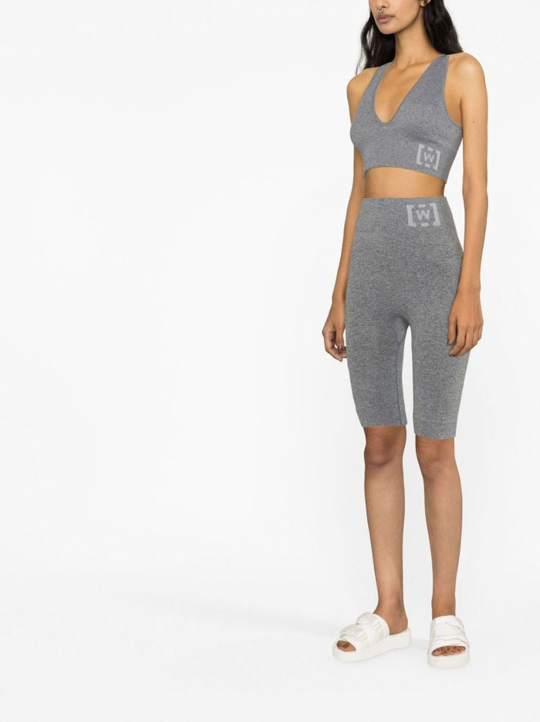 Grey Shaping Athleisure Sports Bra