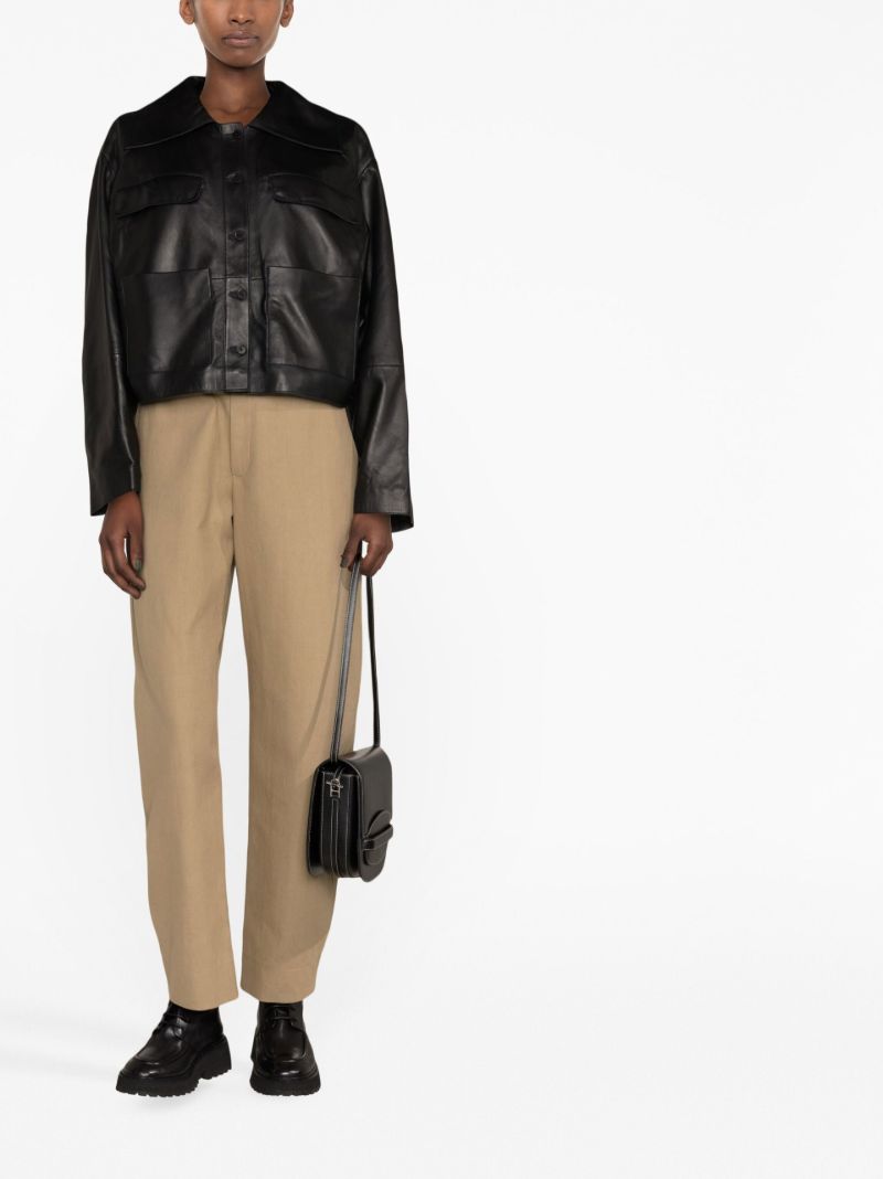 Black Sulat Leather Jacket