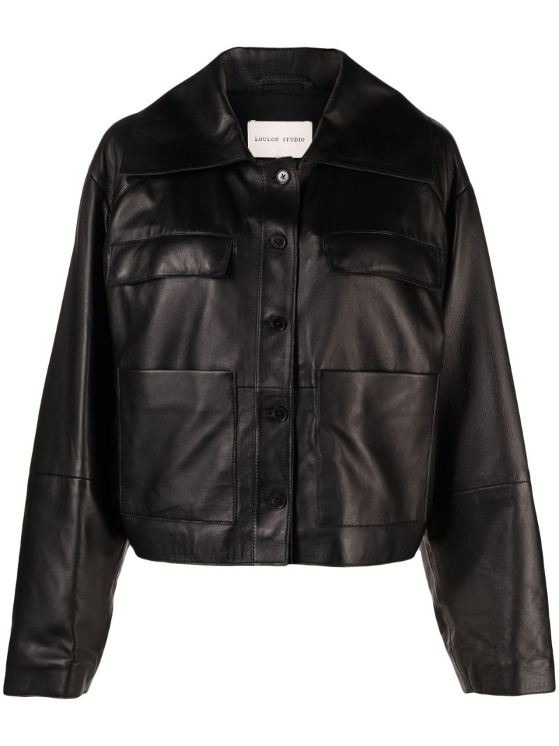 Black Sulat Leather Jacket