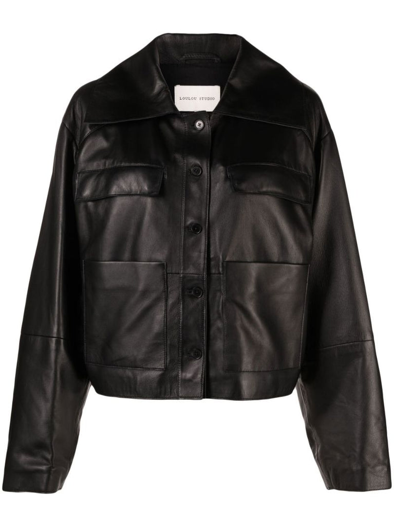 Black Sulat Leather Jacket