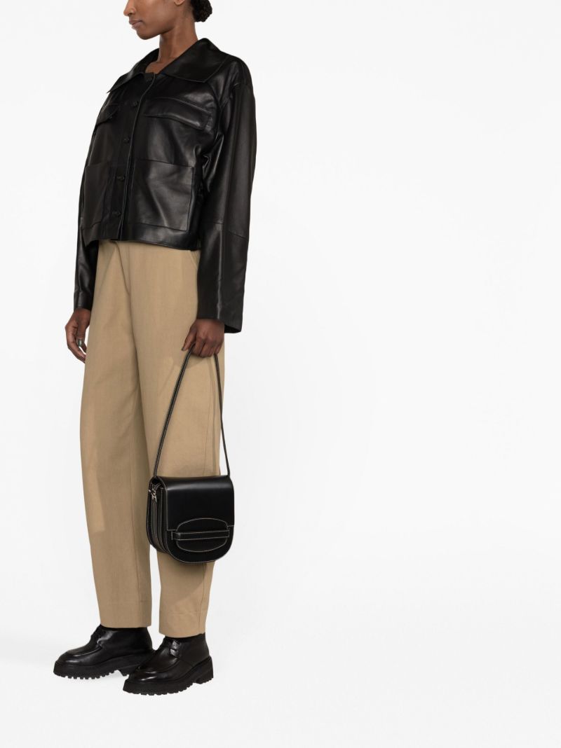Black Sulat Leather Jacket
