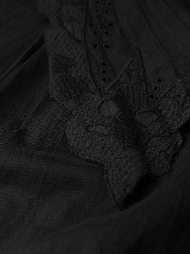 Black Nanette Cotton Nightdress