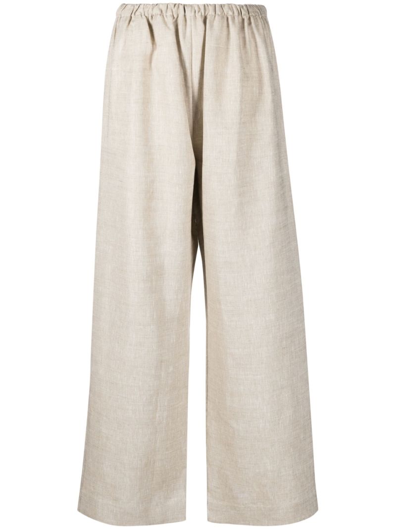 Neutral Ole Wide-leg Linen Trousers