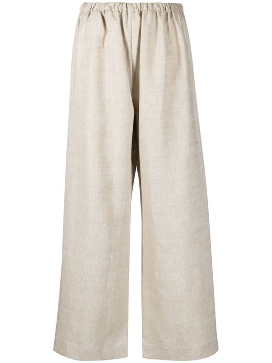 Neutral Ole Wide-leg Linen Trousers