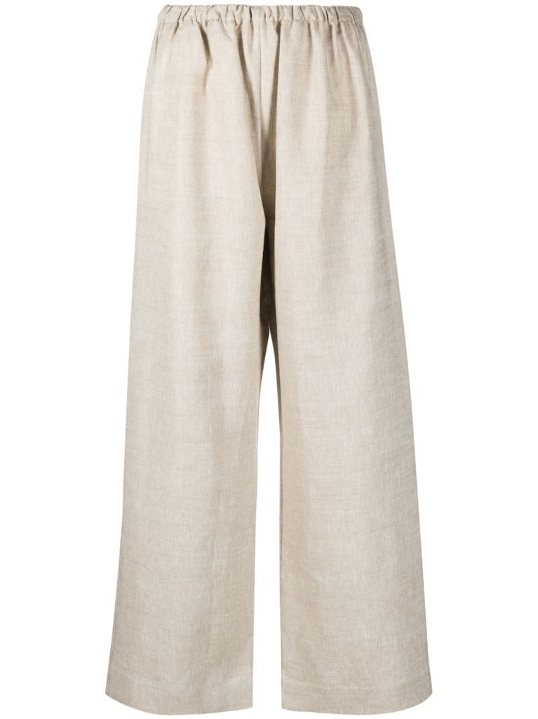Neutral Ole Wide-leg Linen Trousers