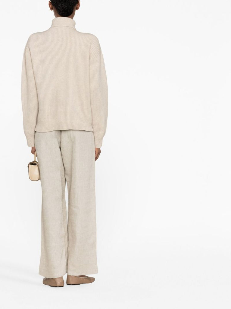 Neutral Ole Wide-leg Linen Trousers
