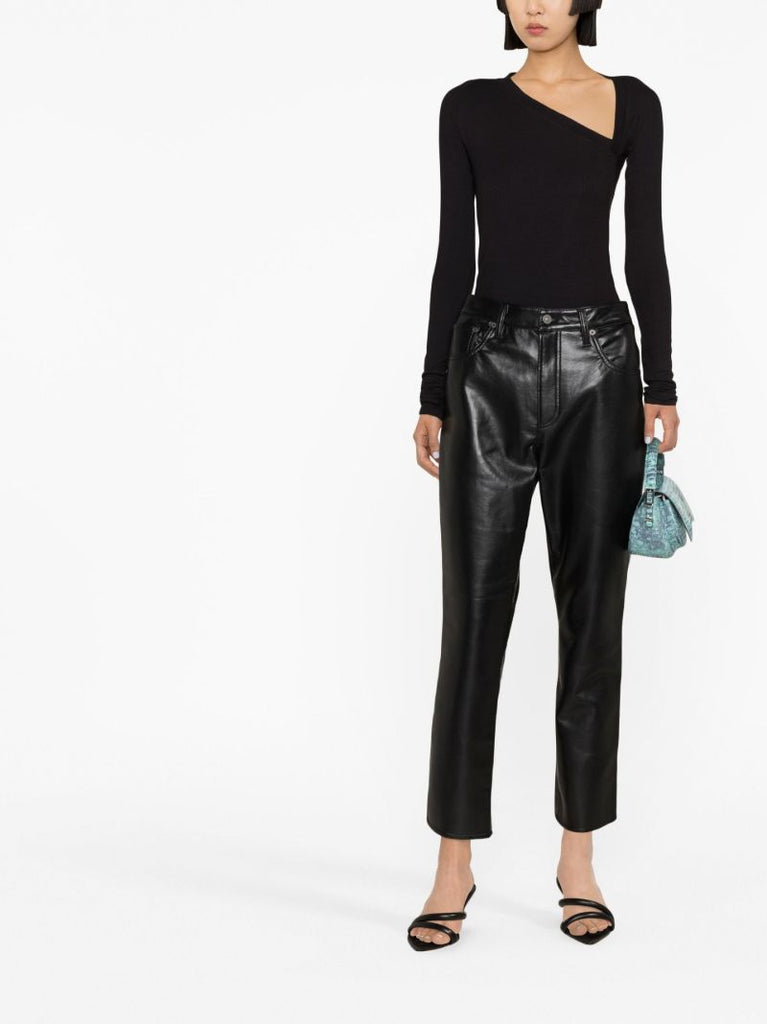 Black Stratton Asymmetric Bodysuit