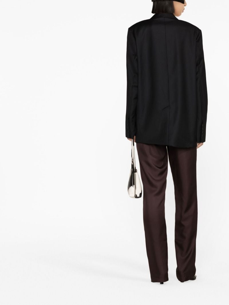 Black Donau Double-breasted Wool Blazer