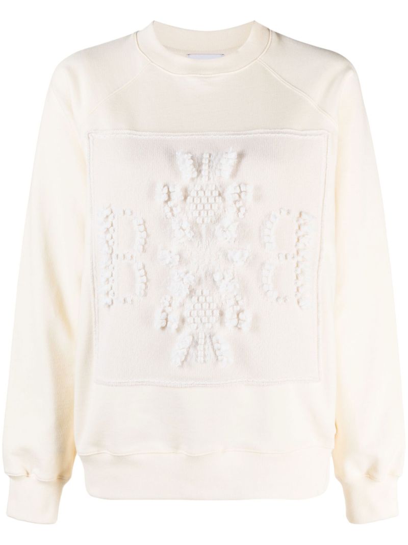 Neutral 3d Logo Patch Sweatshirt
