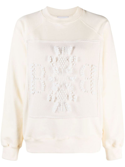 Neutral 3d Logo Patch Sweatshirt