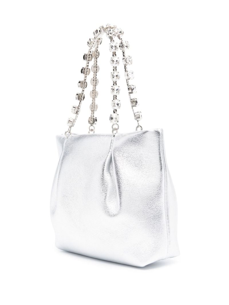 Silver Galactic Crystal Leather Mini Bag