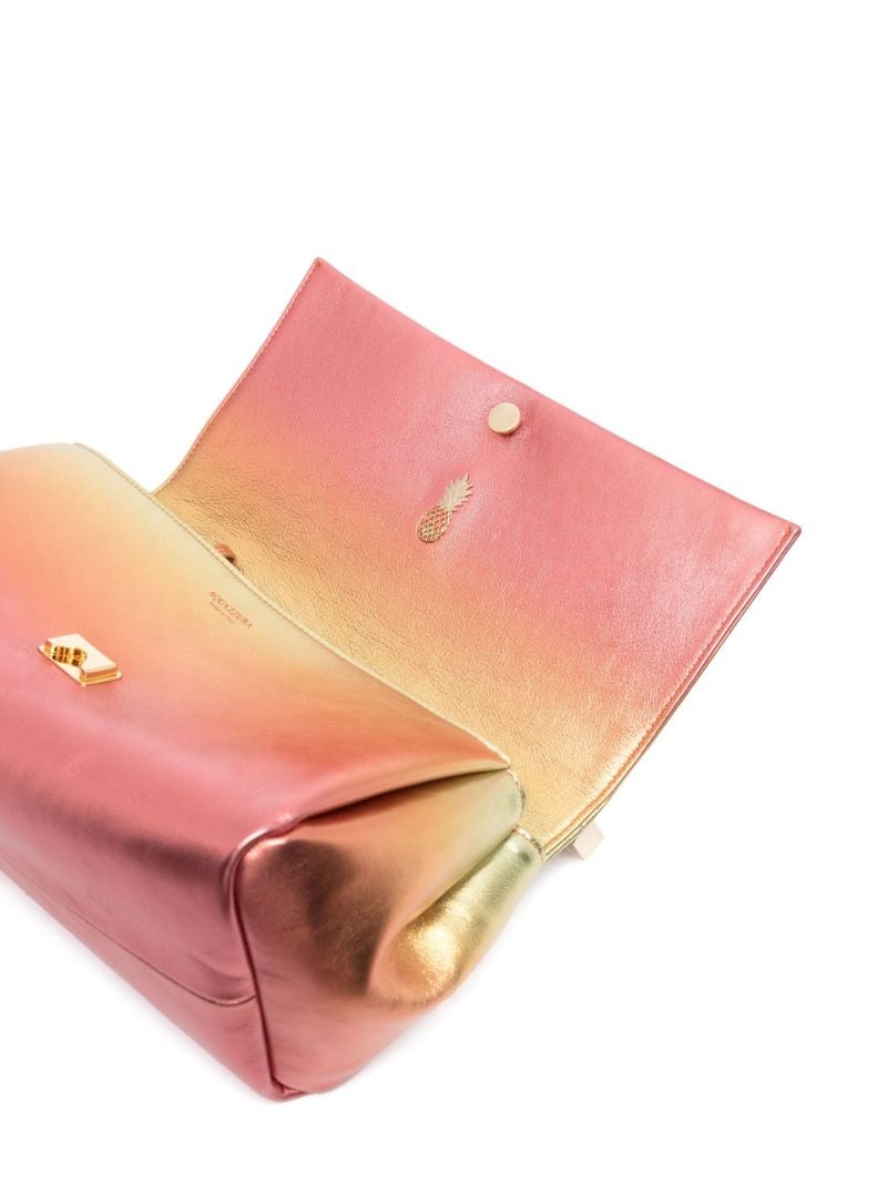 Orange Twist OmbrÃ_x0083_Â© Leather Clutch Bag