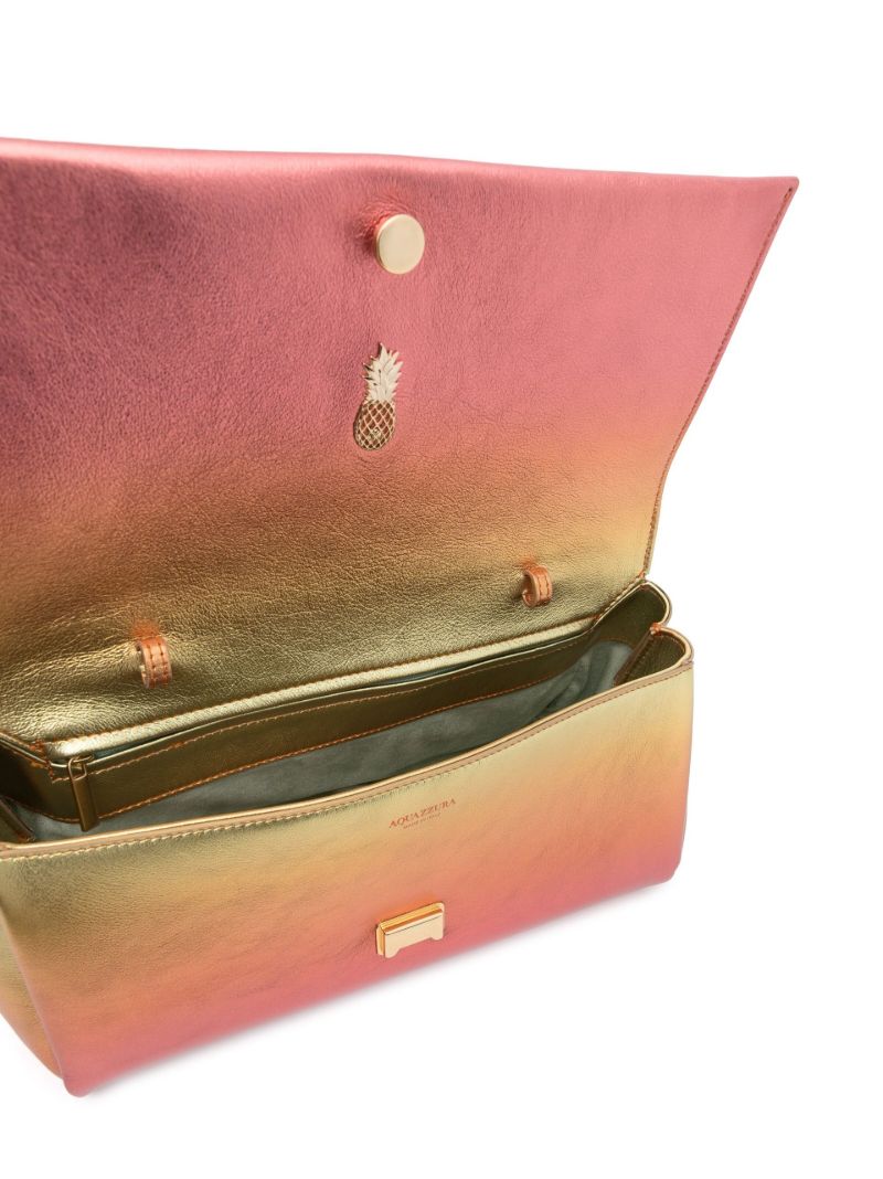 Orange Twist OmbrÃ_x0083_Â© Leather Clutch Bag