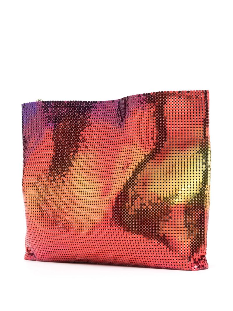 Pink Pixel Metal Bag