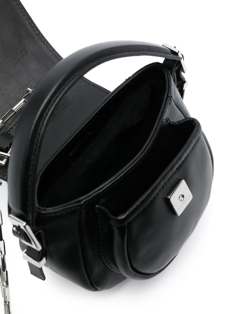 Black Kiks Crystal-embellished Mini Shoulder Bag