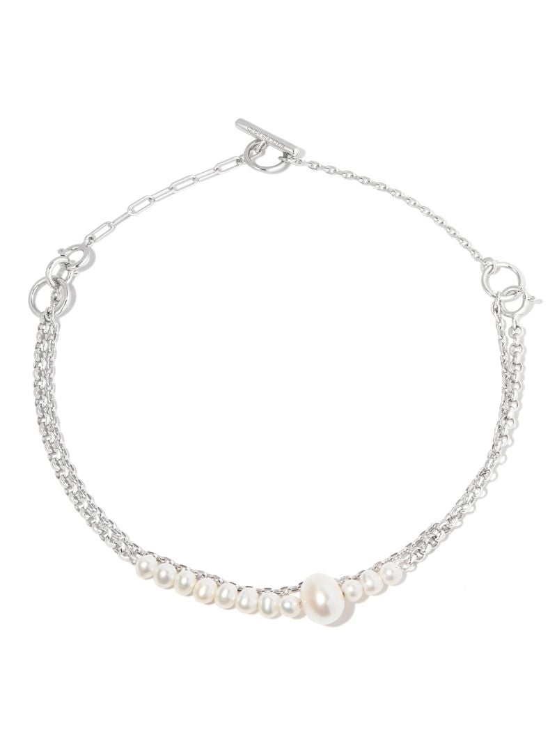Sterling Silver Lounge Pearl Necklace