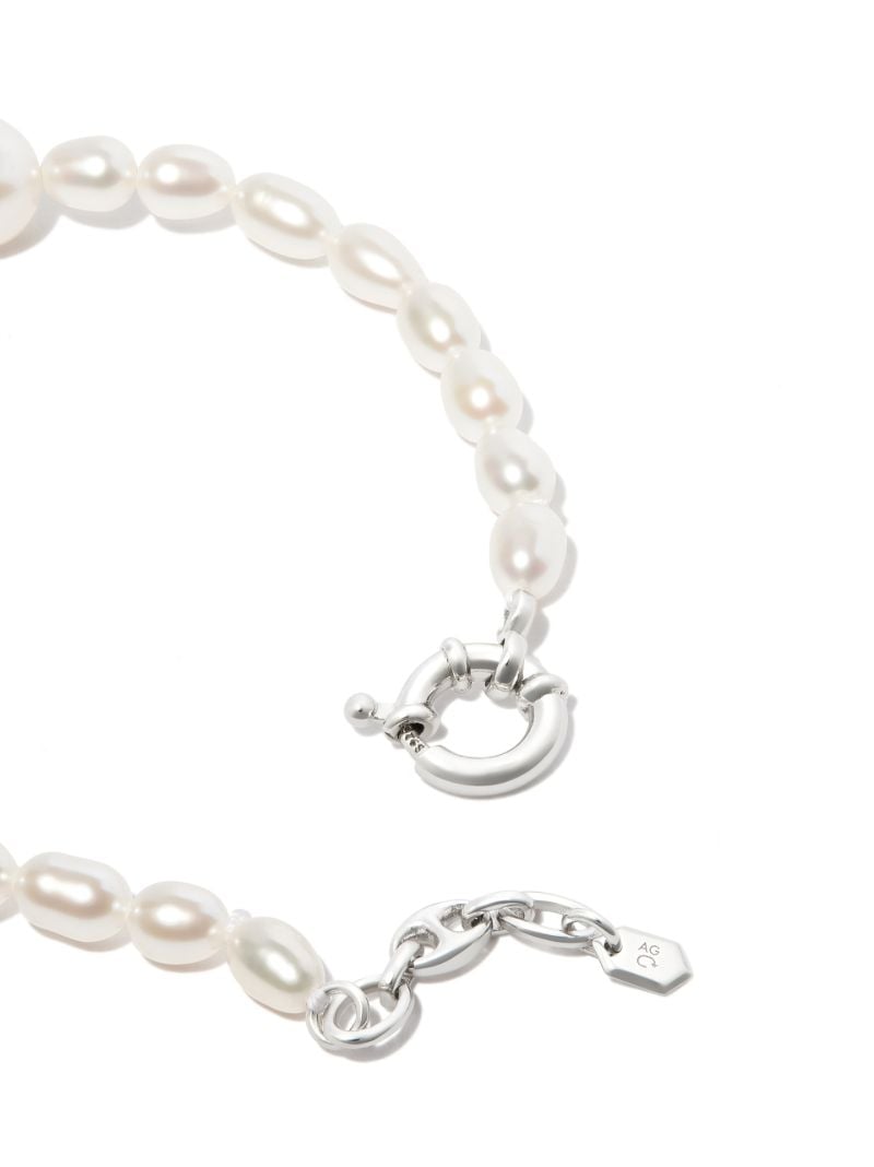 Sterling Silver Martini Pearl Bracelet