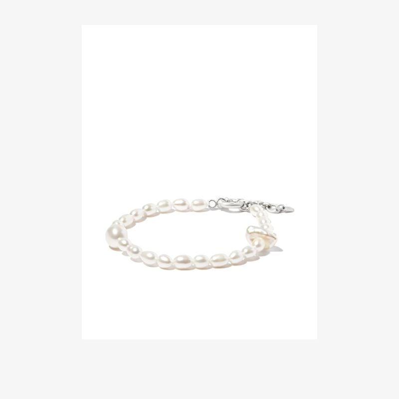 Sterling Silver Martini Pearl Bracelet