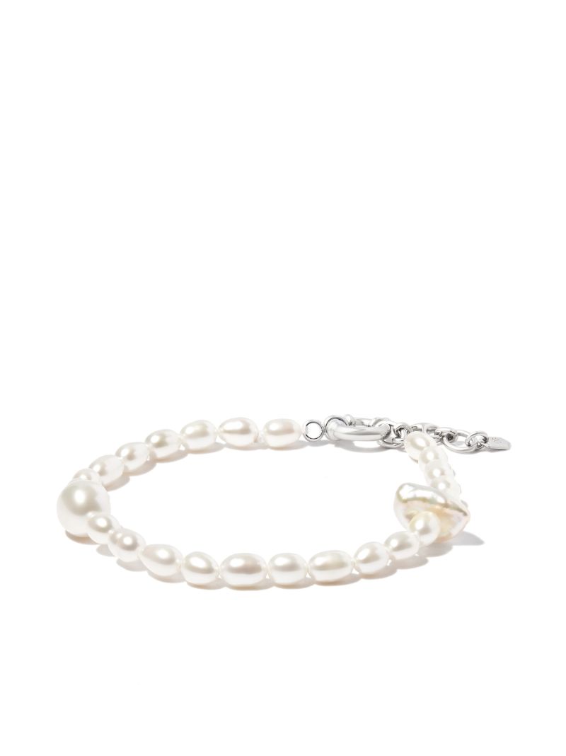 Sterling Silver Martini Pearl Bracelet