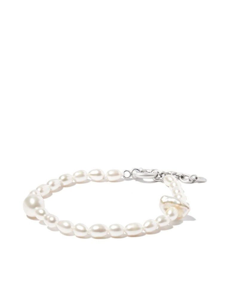 Sterling Silver Martini Pearl Bracelet
