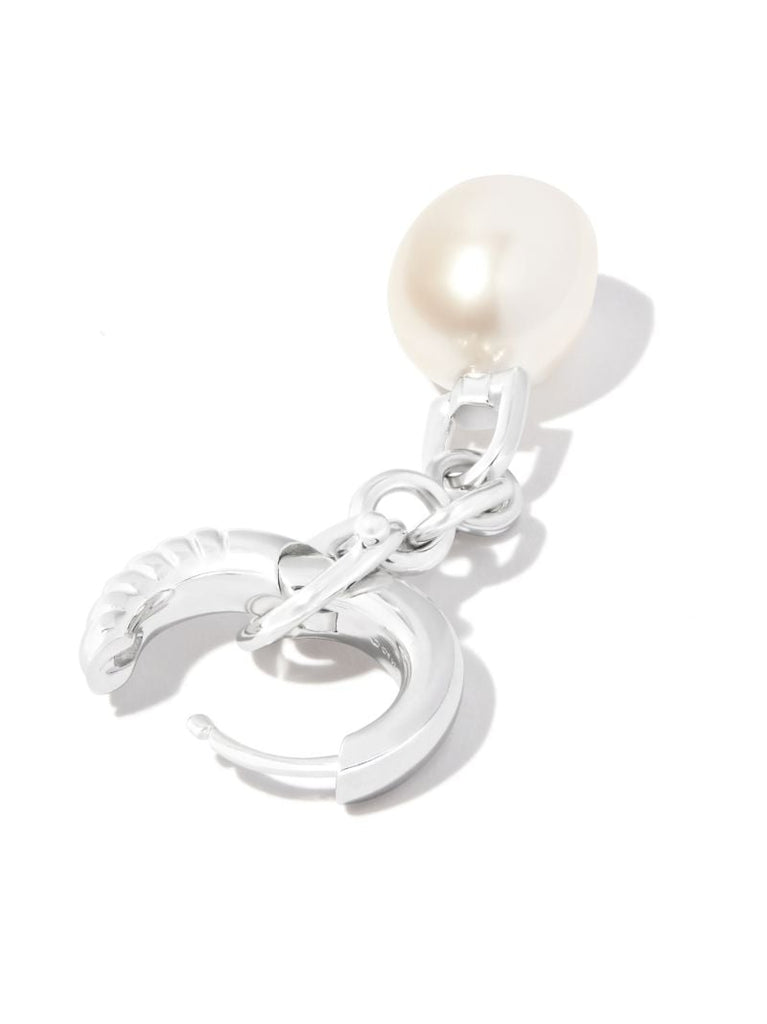 Sterling Silver Mambo Pearl Single Drop Earring