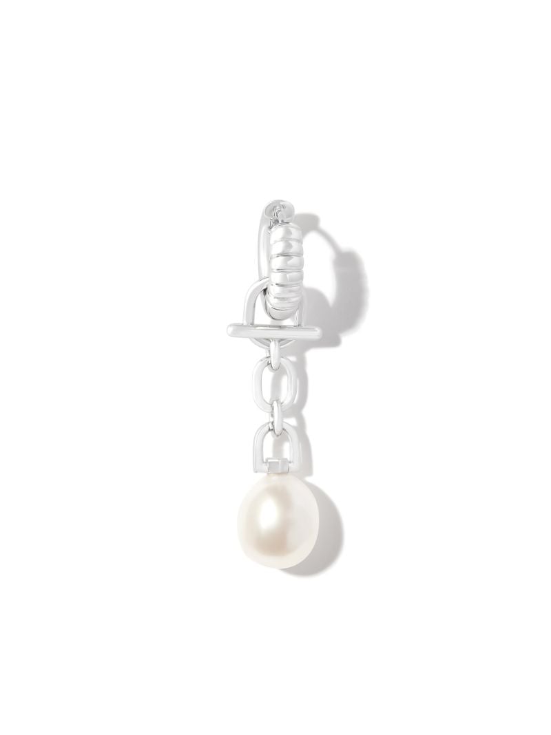 Sterling Silver Mambo Pearl Single Drop Earring