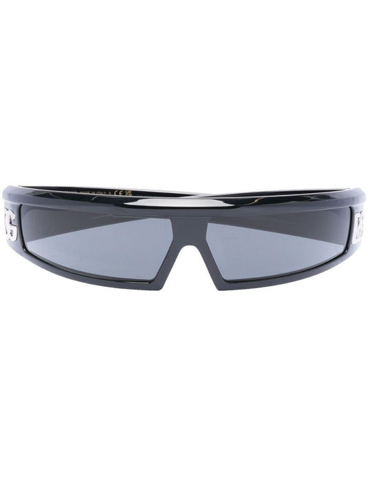 Black Narrow Shield Frame Sunglasses