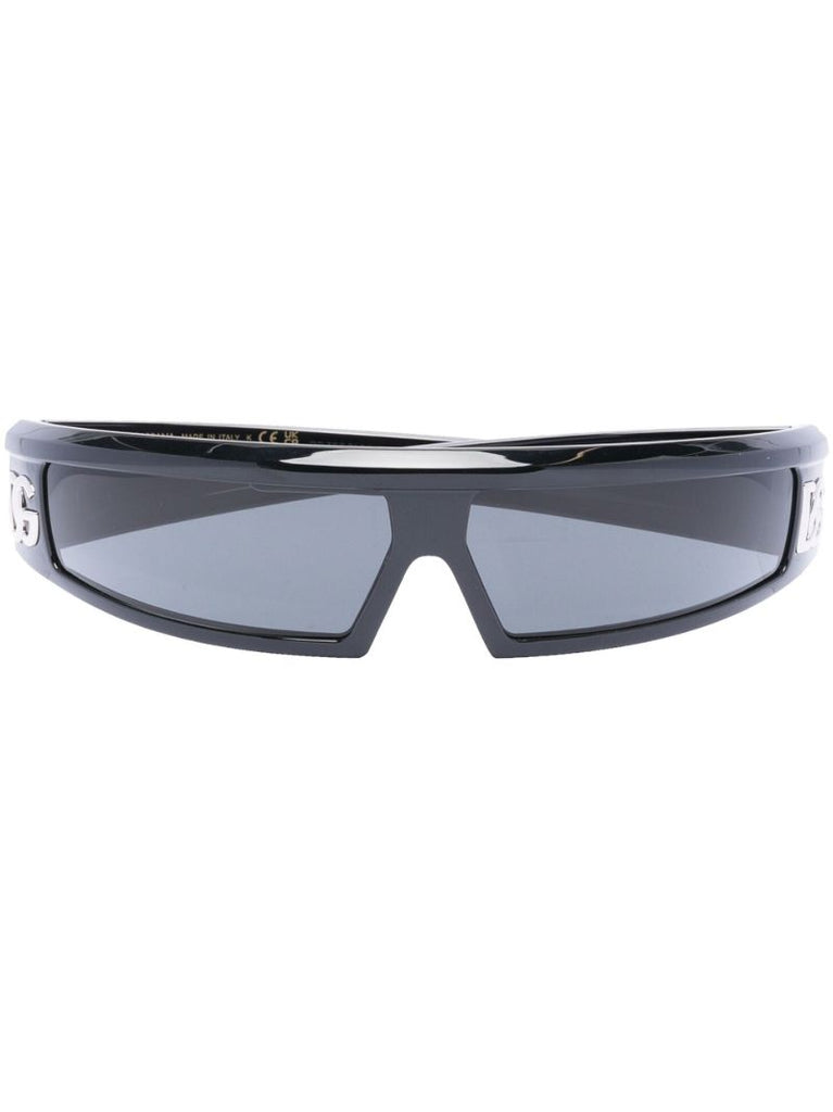 Black Narrow Shield Frame Sunglasses