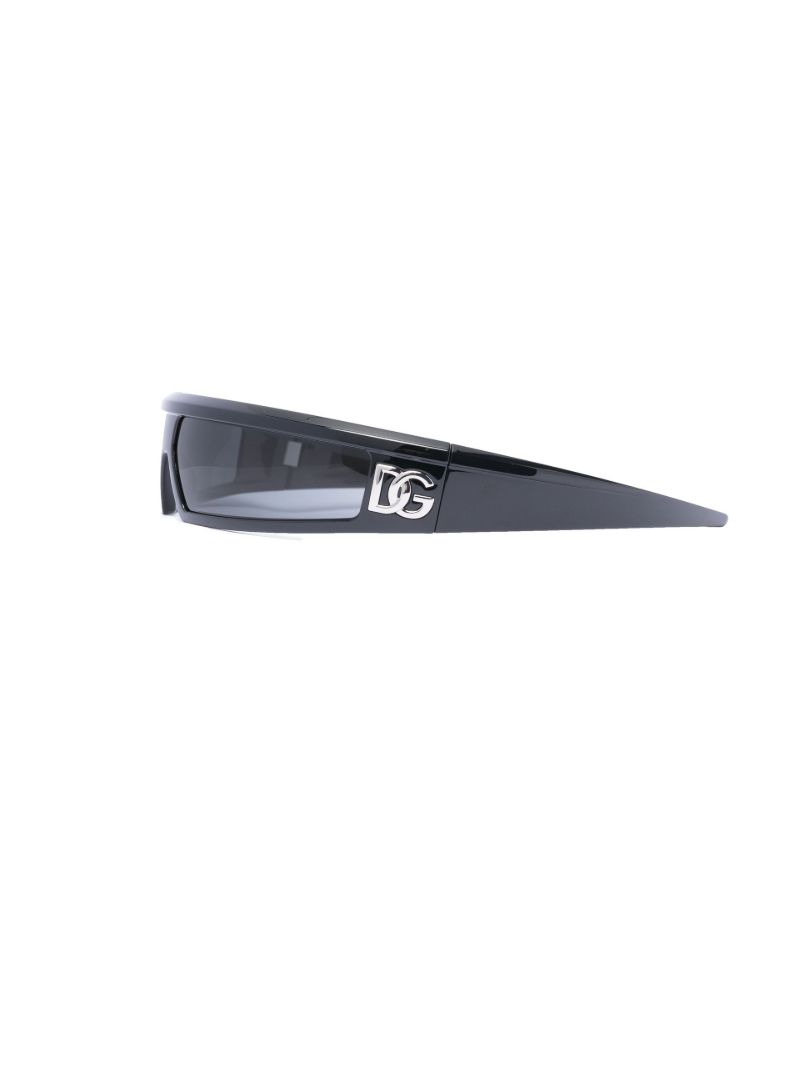 Black Narrow Shield Frame Sunglasses