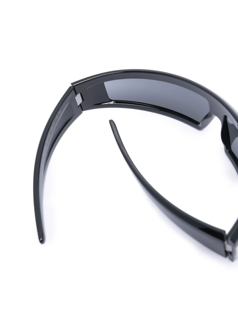 Black Narrow Shield Frame Sunglasses