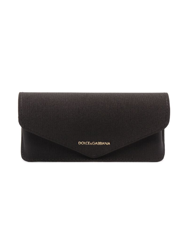 Black Rectangle-frame Tinted Sunglasses