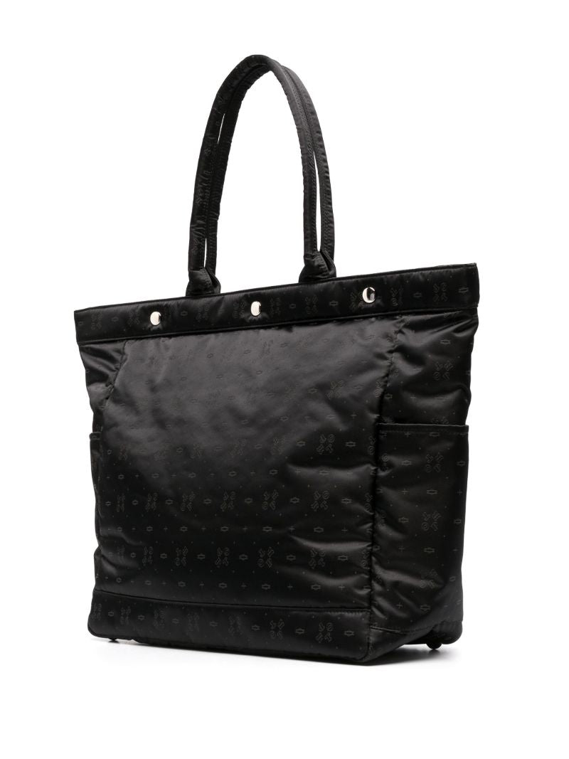Black Monogram Tote Bag