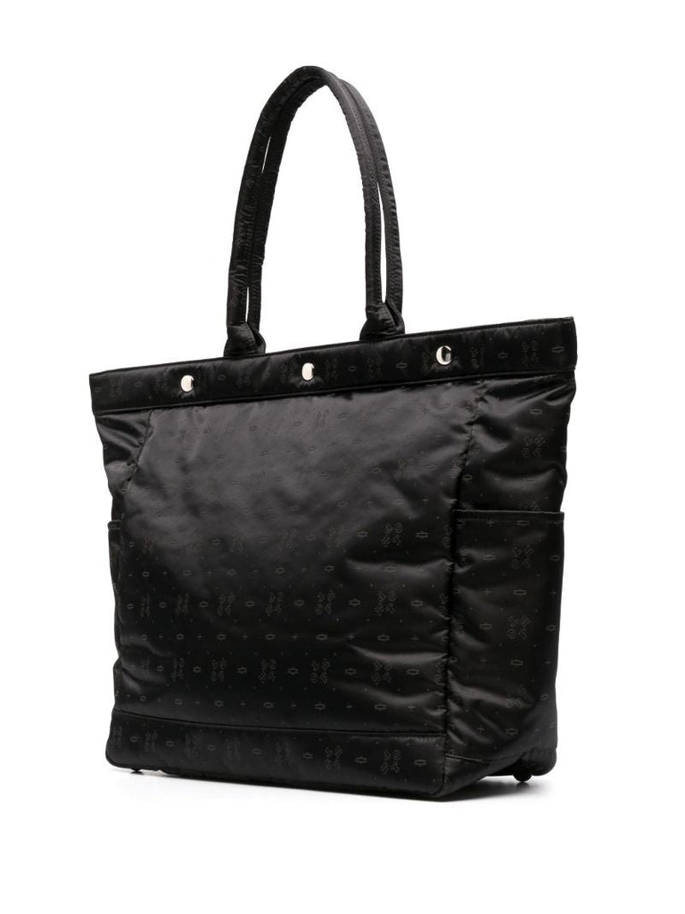 Black Monogram Tote Bag
