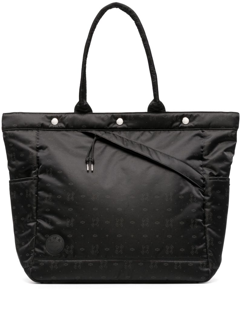 Black Monogram Tote Bag