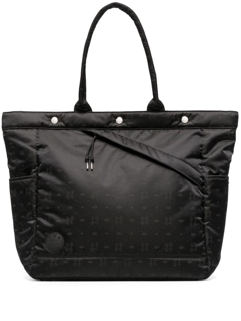Black Monogram Tote Bag
