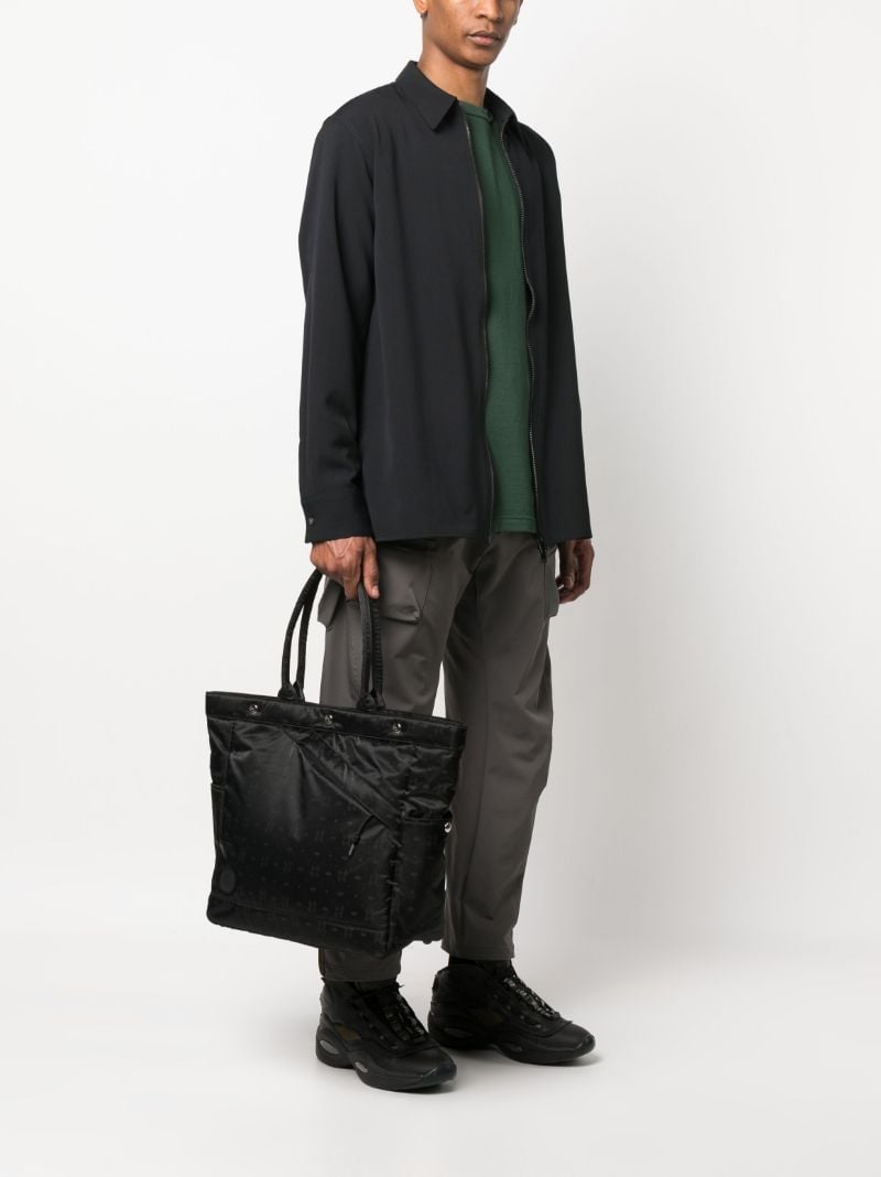Black Monogram Tote Bag
