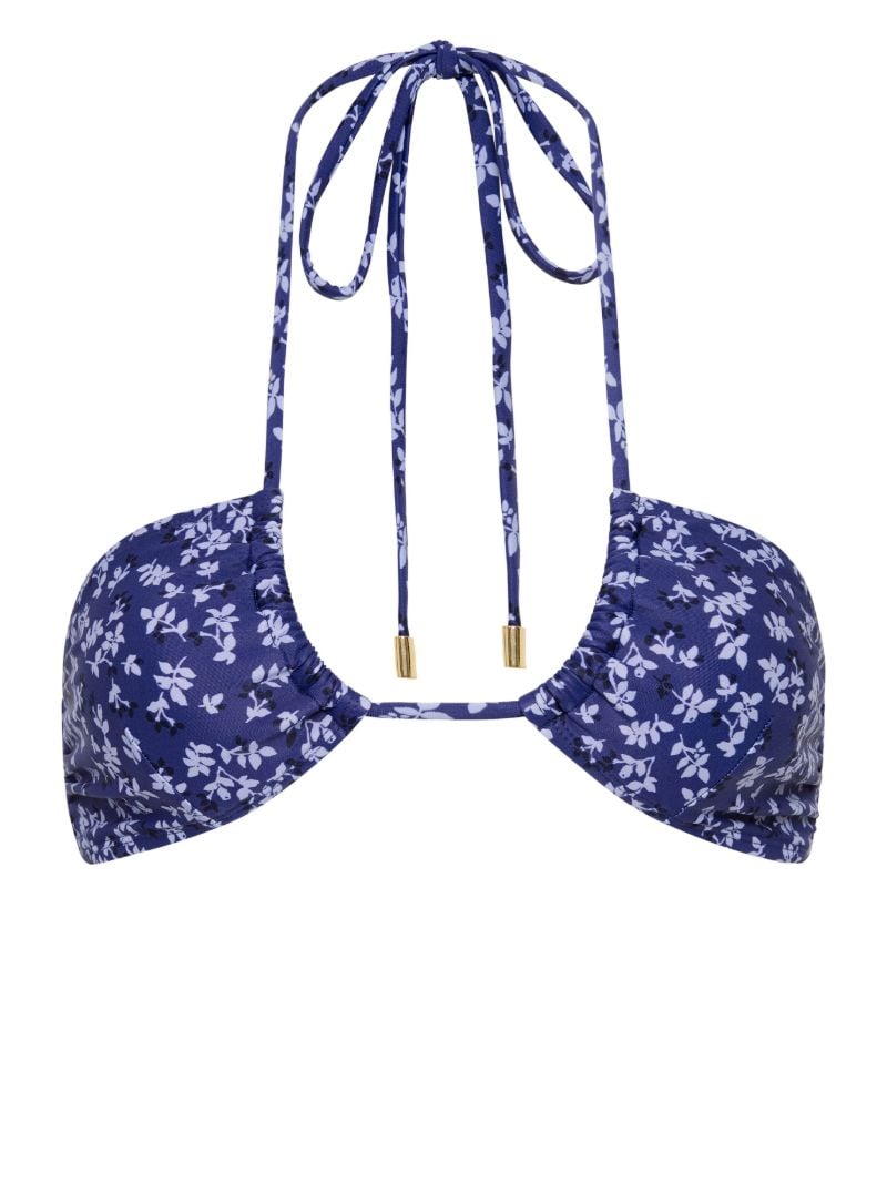 Blue Periwinkle Halterneck Bikini Top