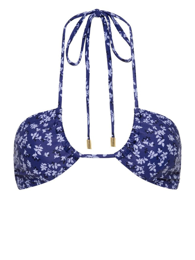 Blue Periwinkle Halterneck Bikini Top