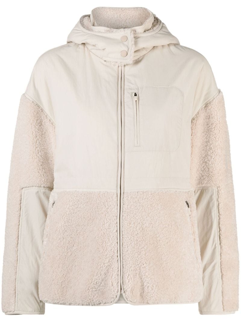 Neutral Urban Sherpa Hooded Jacket