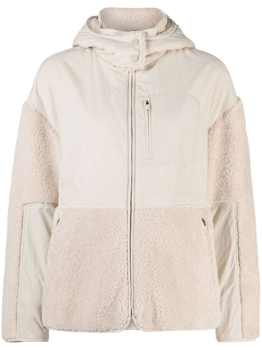 Neutral Urban Sherpa Hooded Jacket