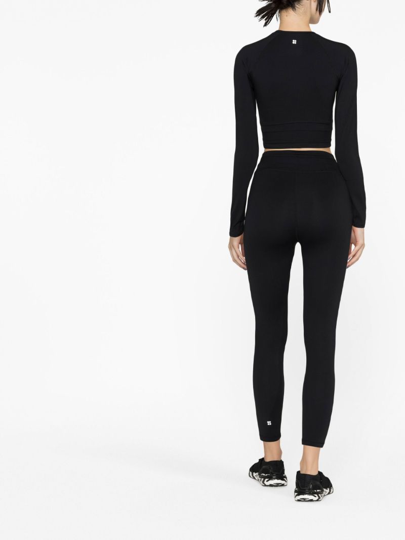 Black All Day Yoga Crop Top