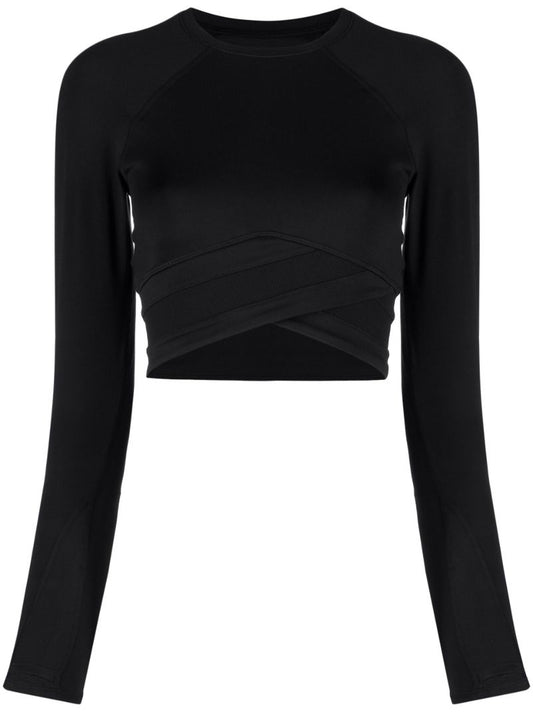 Black All Day Yoga Crop Top