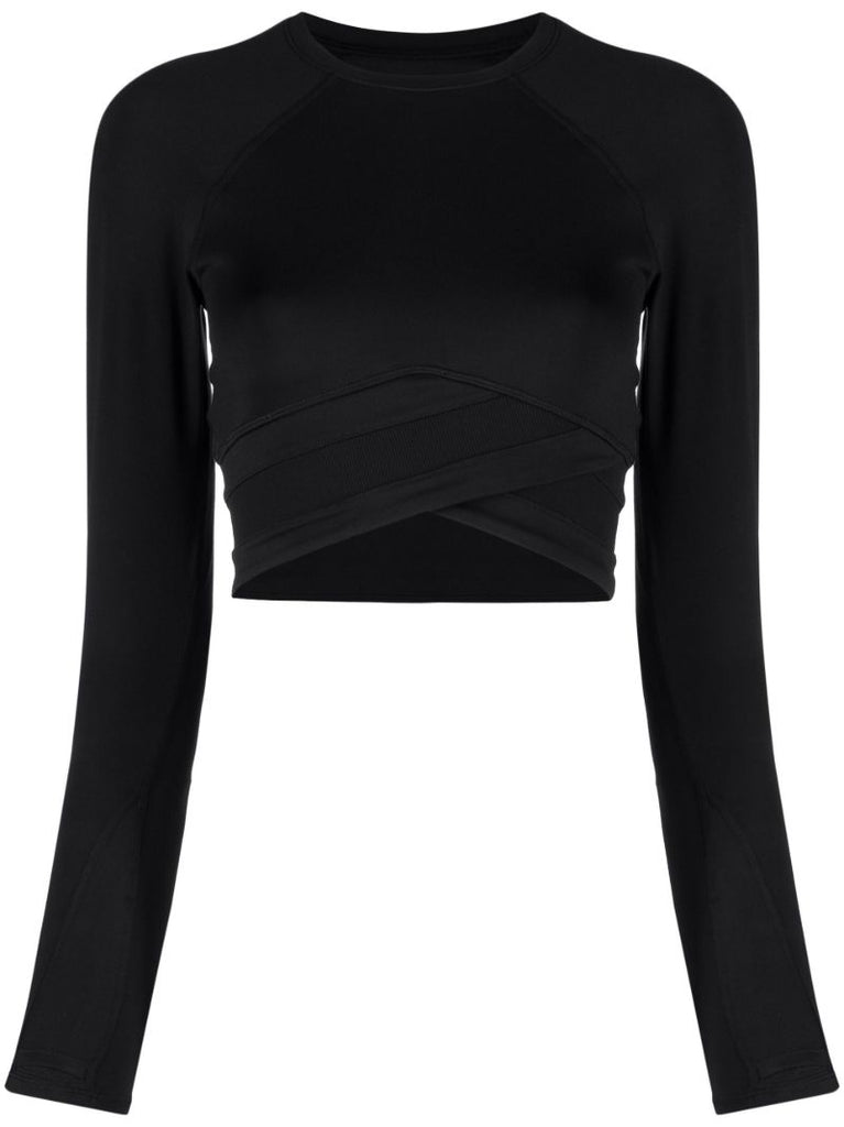 Black All Day Yoga Crop Top
