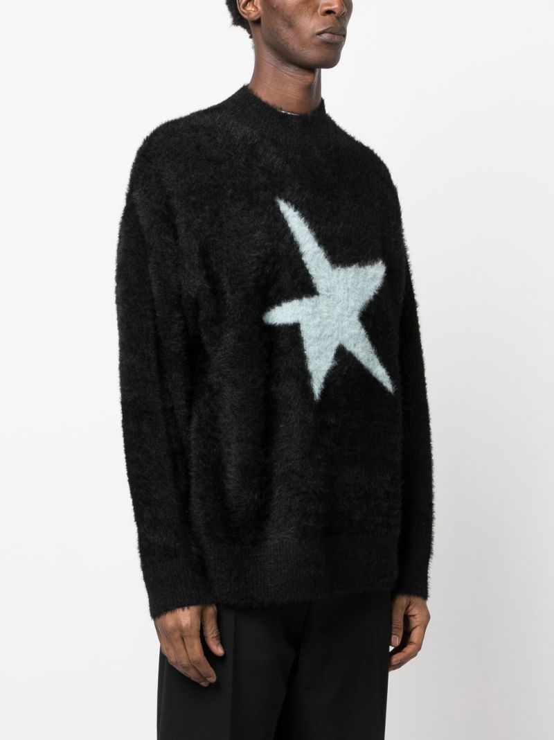 Black Star Intarsia Sweater