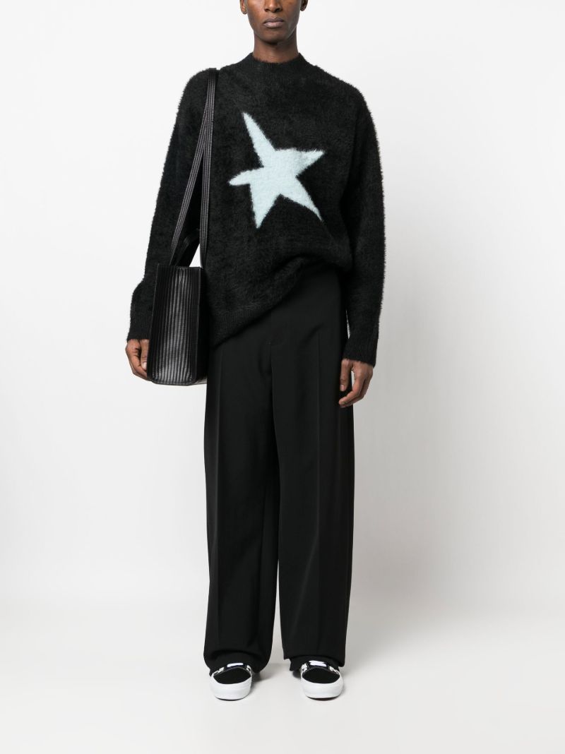 Black Star Intarsia Sweater