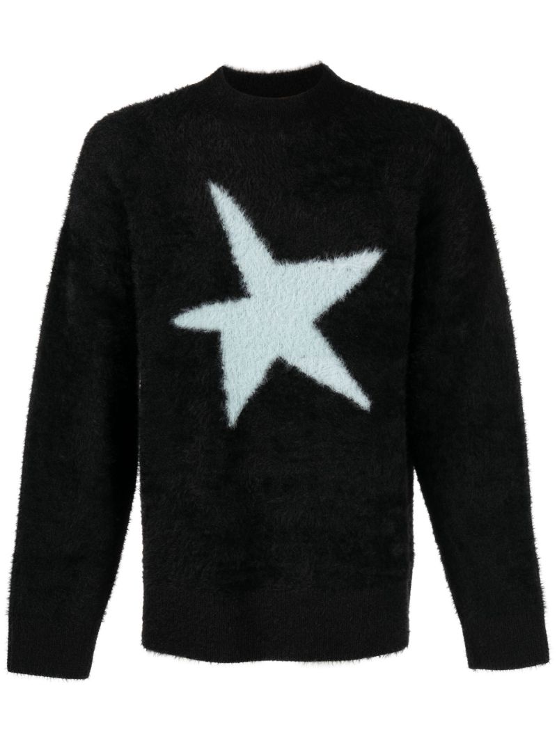 Black Star Intarsia Sweater