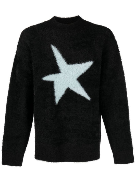 Black Star Intarsia Sweater