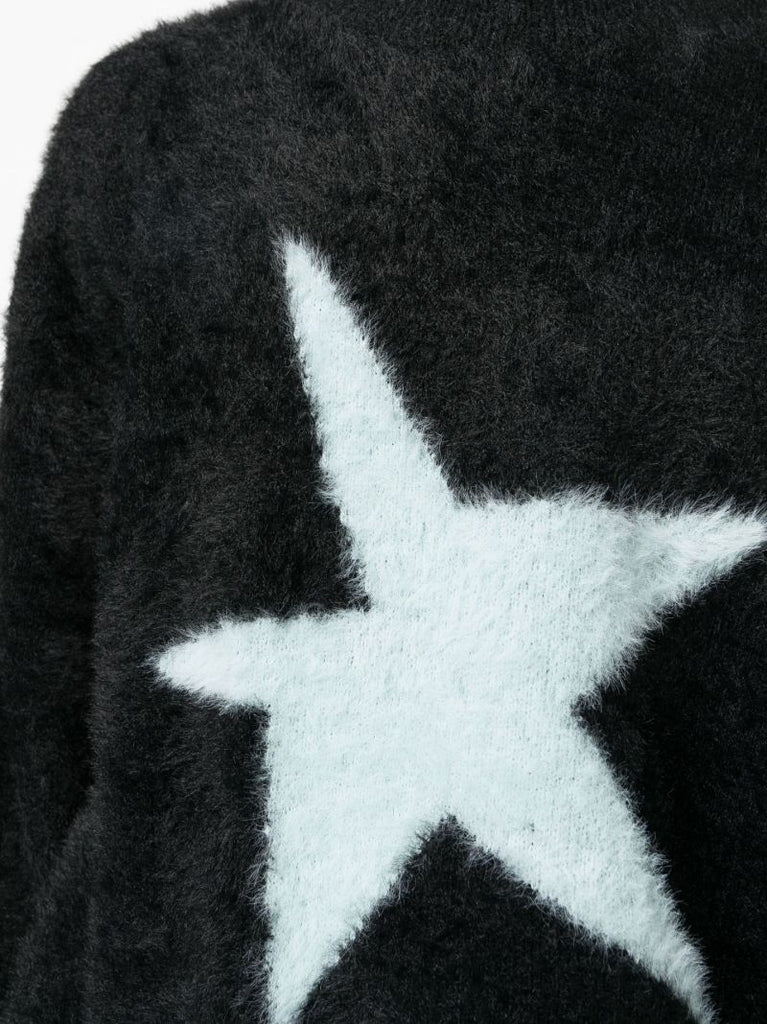 Black Star Intarsia Sweater