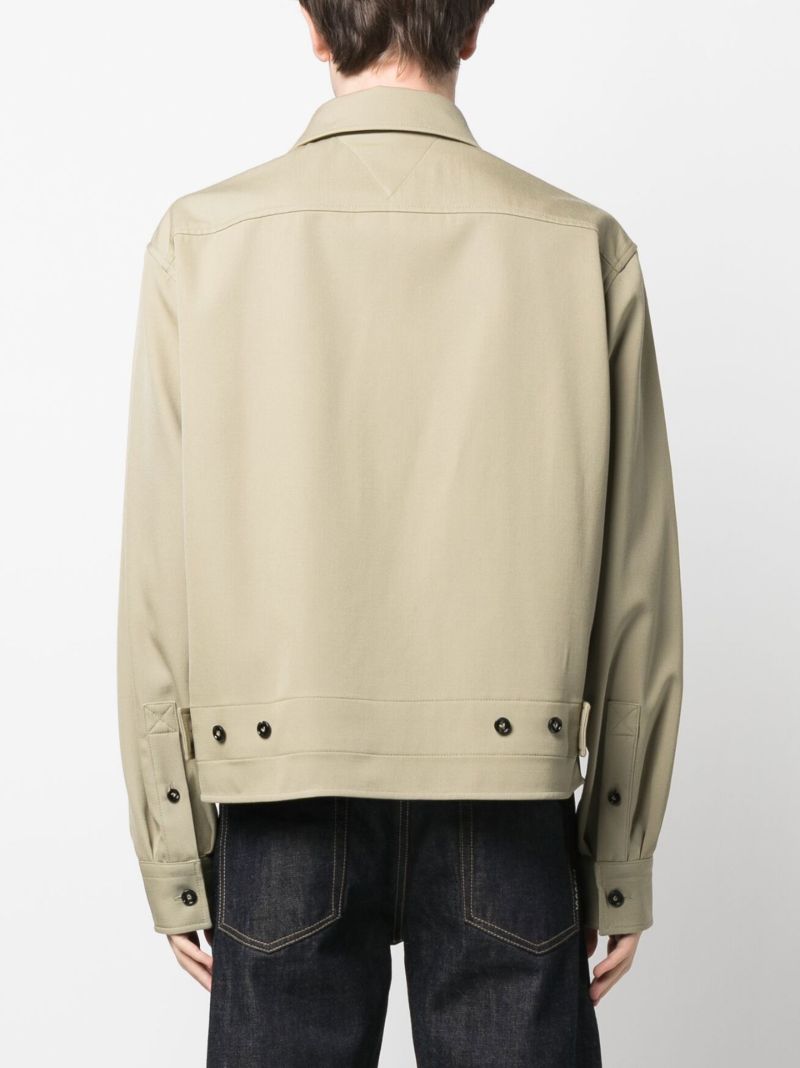 Neutral Wool Overshirt