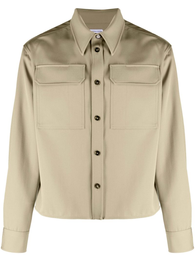Neutral Wool Overshirt